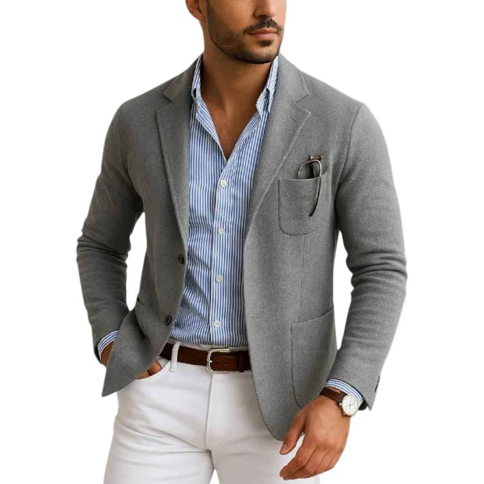 Klassisk blazer til mænd med hakrevers