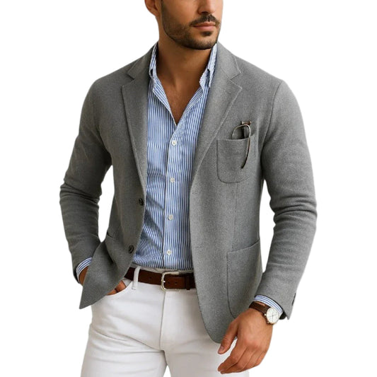 Klassisk blazer til mænd med hakrevers