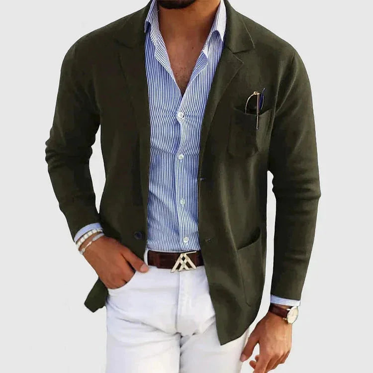 Klassisk blazer til mænd med hakrevers