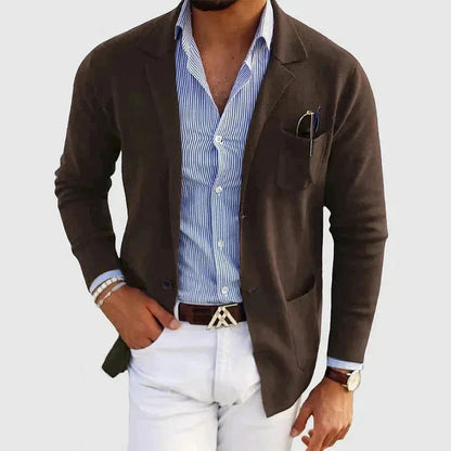 Klassisk blazer til mænd med hakrevers