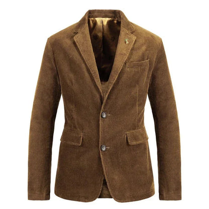 Klassisk og alsidig fløjlsblazer med to knapper