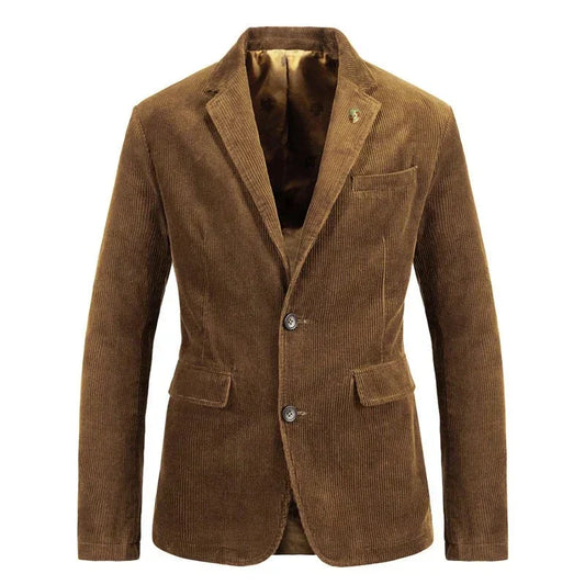 Klassisk og alsidig fløjlsblazer med to knapper