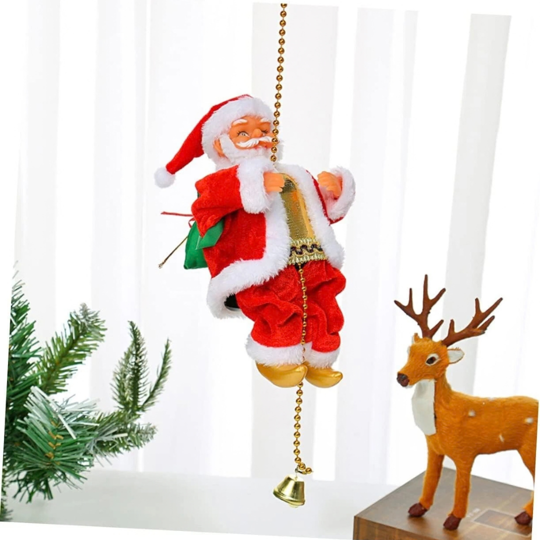 Klatrende julemand som juledekoration