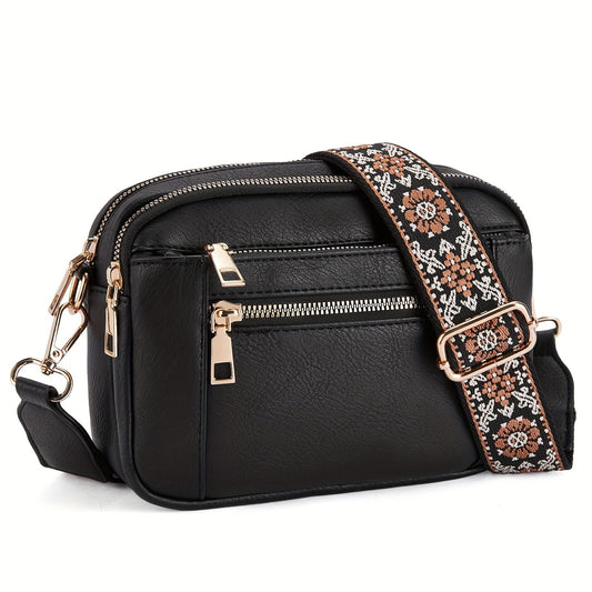 Kvinders Crossbody Taske Boho-Chic Vegansk Læder