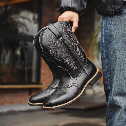 Læghøje cowboystøvler