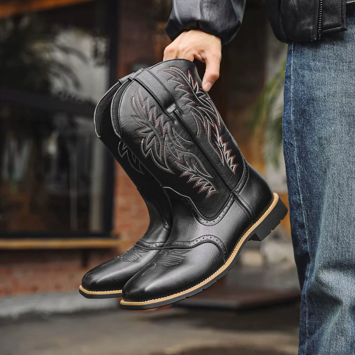 Læghøje cowboystøvler