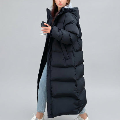 Lang vand- og vindtæt dameparka