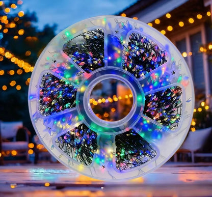 LED-klyngekæde med fjernbetjening og 8 funktioner