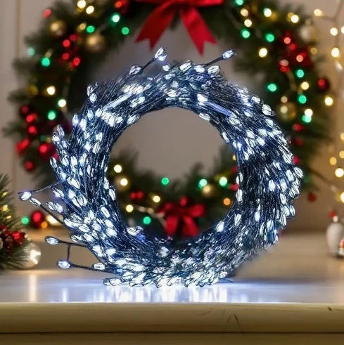 LED-klyngekæde med fjernbetjening og 8 funktioner