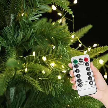 LED-klyngekæde med fjernbetjening og 8 funktioner