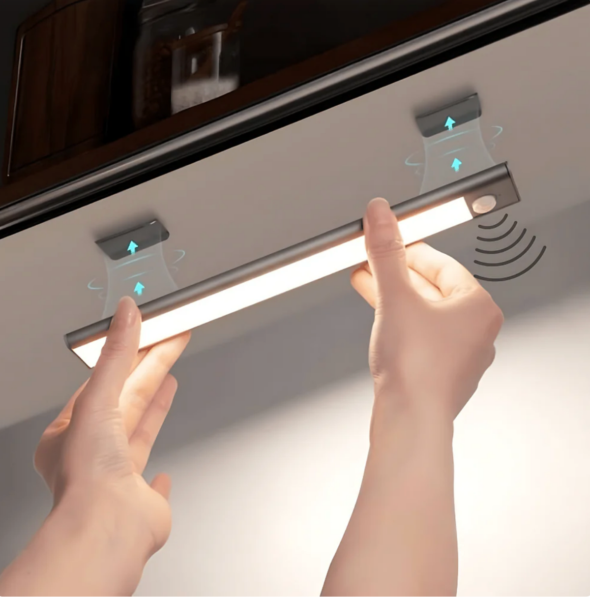 LED-underskabslampe med bevægelsessensor – magnetisk uden boring