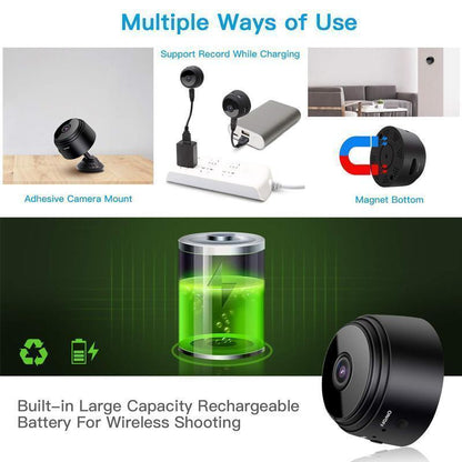 Lindegade | 1080p Magnetisk WiFi Mini Kamera-RV Campingvogn Bakkamera