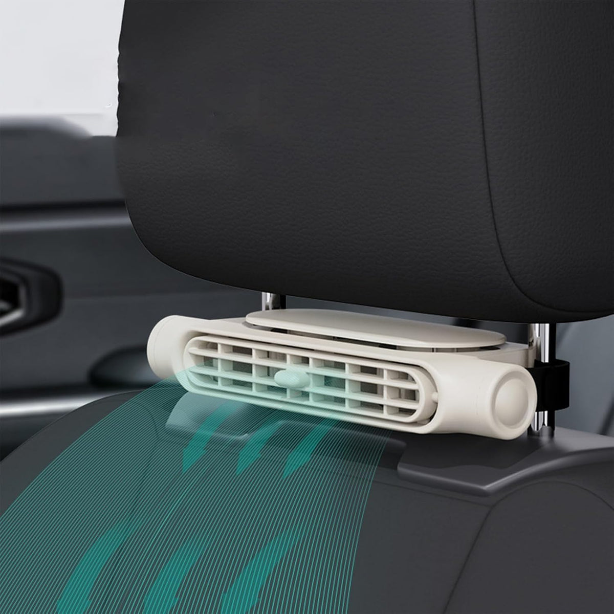 Lindegade | 3 Hastigheder USB Bil Køleventilator & Hovedstøtte Montering – AutoBreeze (1+1 GRATIS)