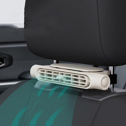 Lindegade | 3 Hastigheder USB Bil Køleventilator & Hovedstøtte Montering – AutoBreeze (1+1 GRATIS)