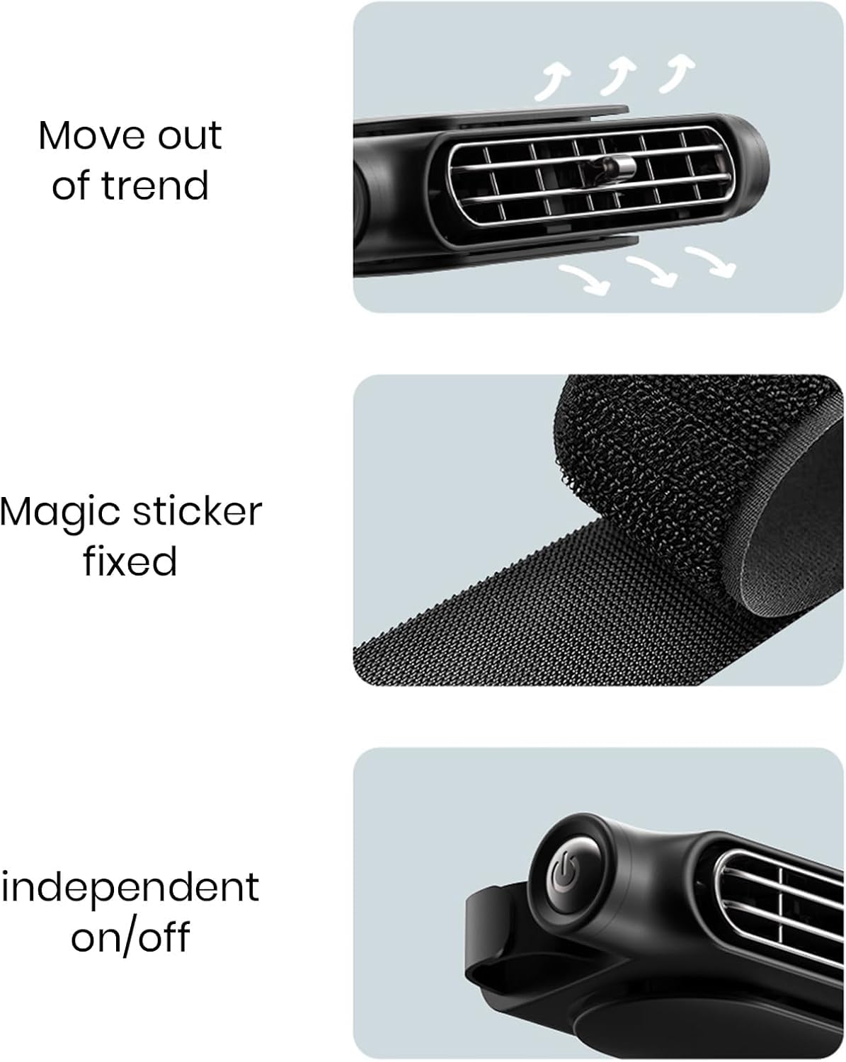 Lindegade | 3 Hastigheder USB Bil Køleventilator & Hovedstøtte Montering – AutoBreeze (1+1 GRATIS)