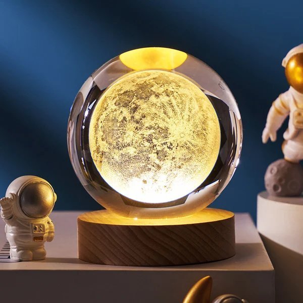 Lindegade | 3D Planet Krystal Kugle