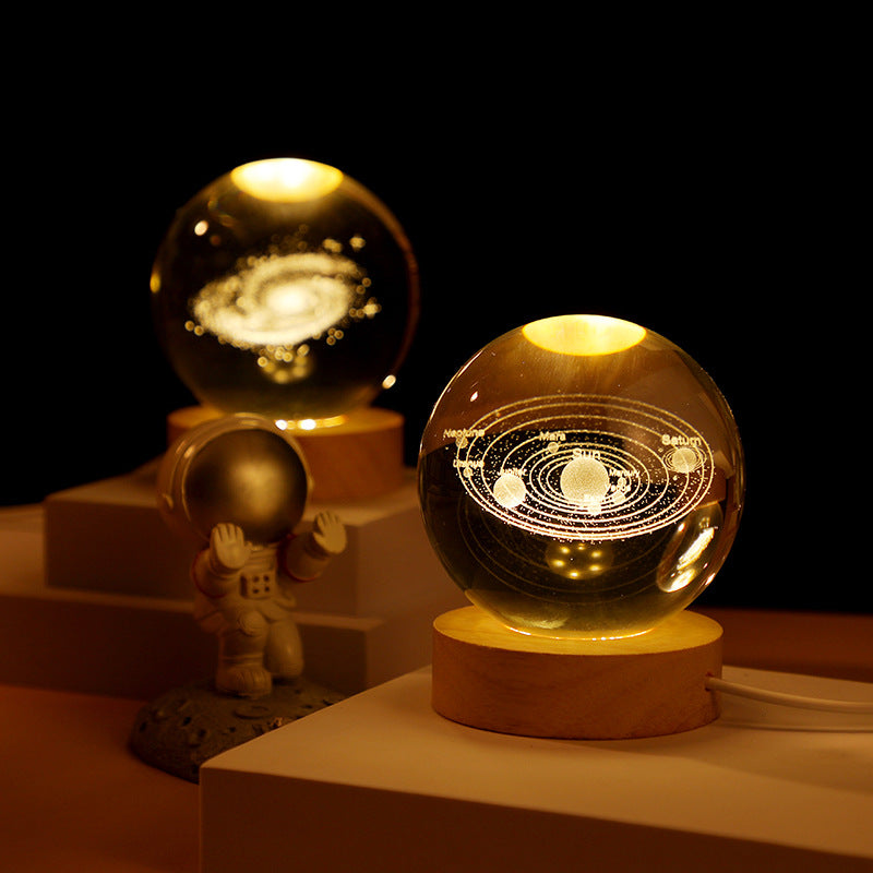 Lindegade | 3D Planet Krystal Kugle