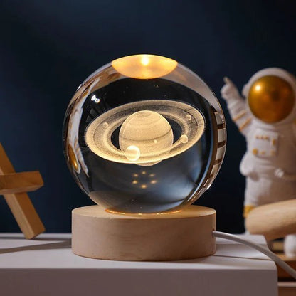 Lindegade | 3D Planet Krystal Kugle
