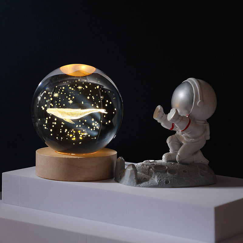Lindegade | 3D Planet Krystal Kugle