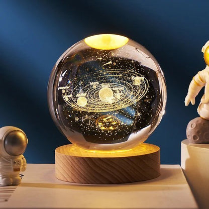 Lindegade | 3D Planet Krystal Kugle