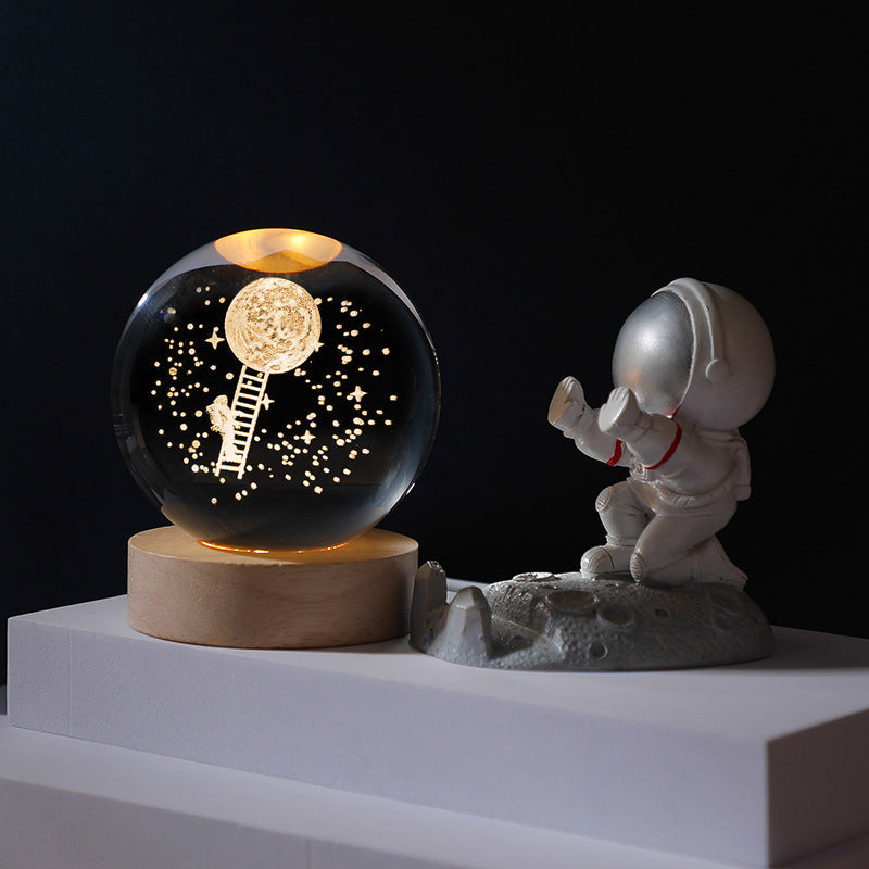 Lindegade | 3D Planet Krystal Kugle
