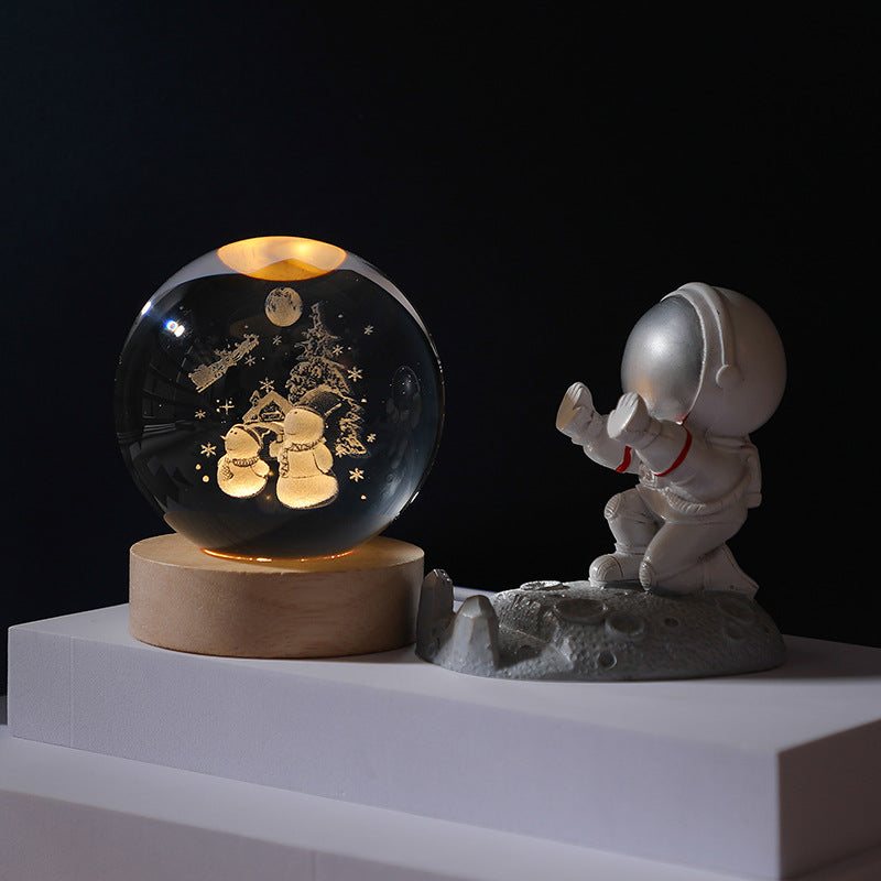 Lindegade | 3D Planet Krystal Kugle