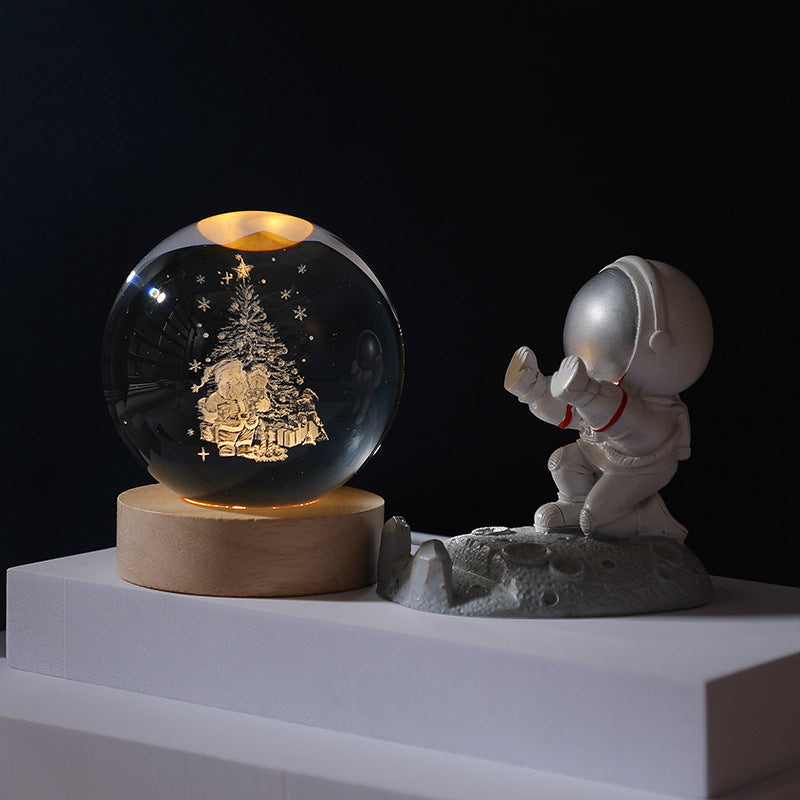 Lindegade | 3D Planet Krystal Kugle