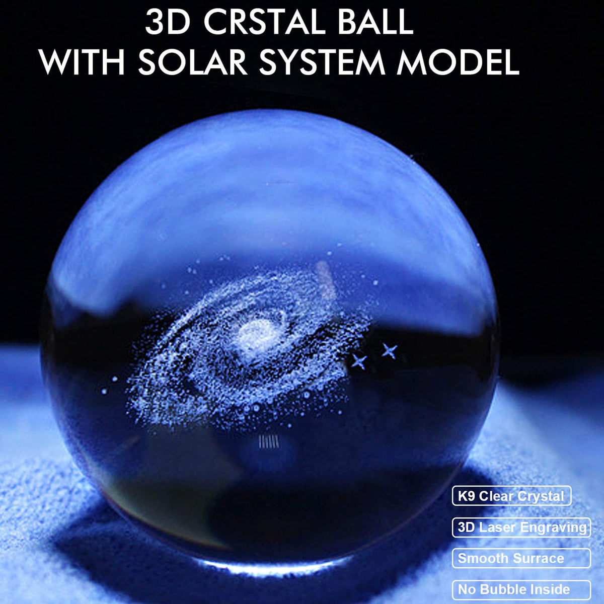 Lindegade | 3D Planet Krystal Kugle