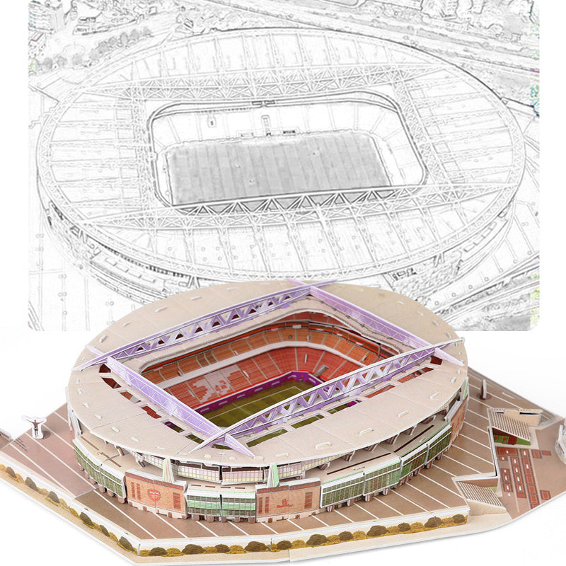Lindegade | 3D Puslespil Fodboldstadion