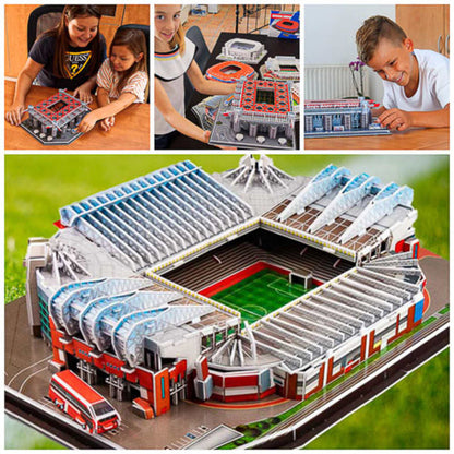 Lindegade | 3D Puslespil Fodboldstadion