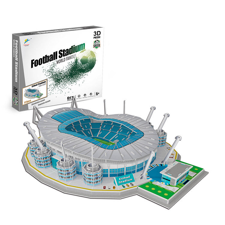 Lindegade | 3D Puslespil Fodboldstadion