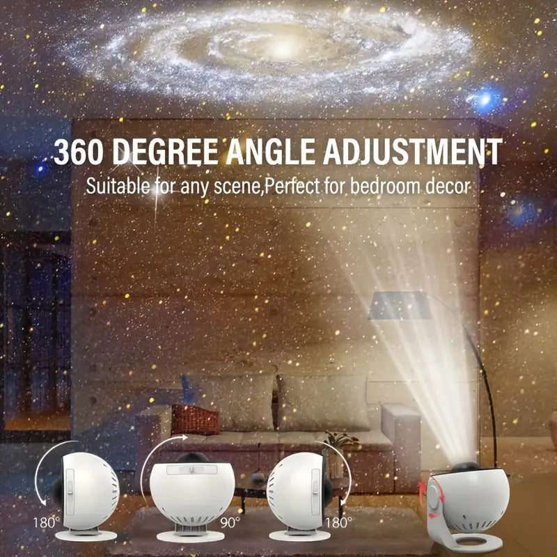 Lindegade | Celestial Dreams: 360° Planetarium Galaxy Projektor - Dækkende til hele rummet