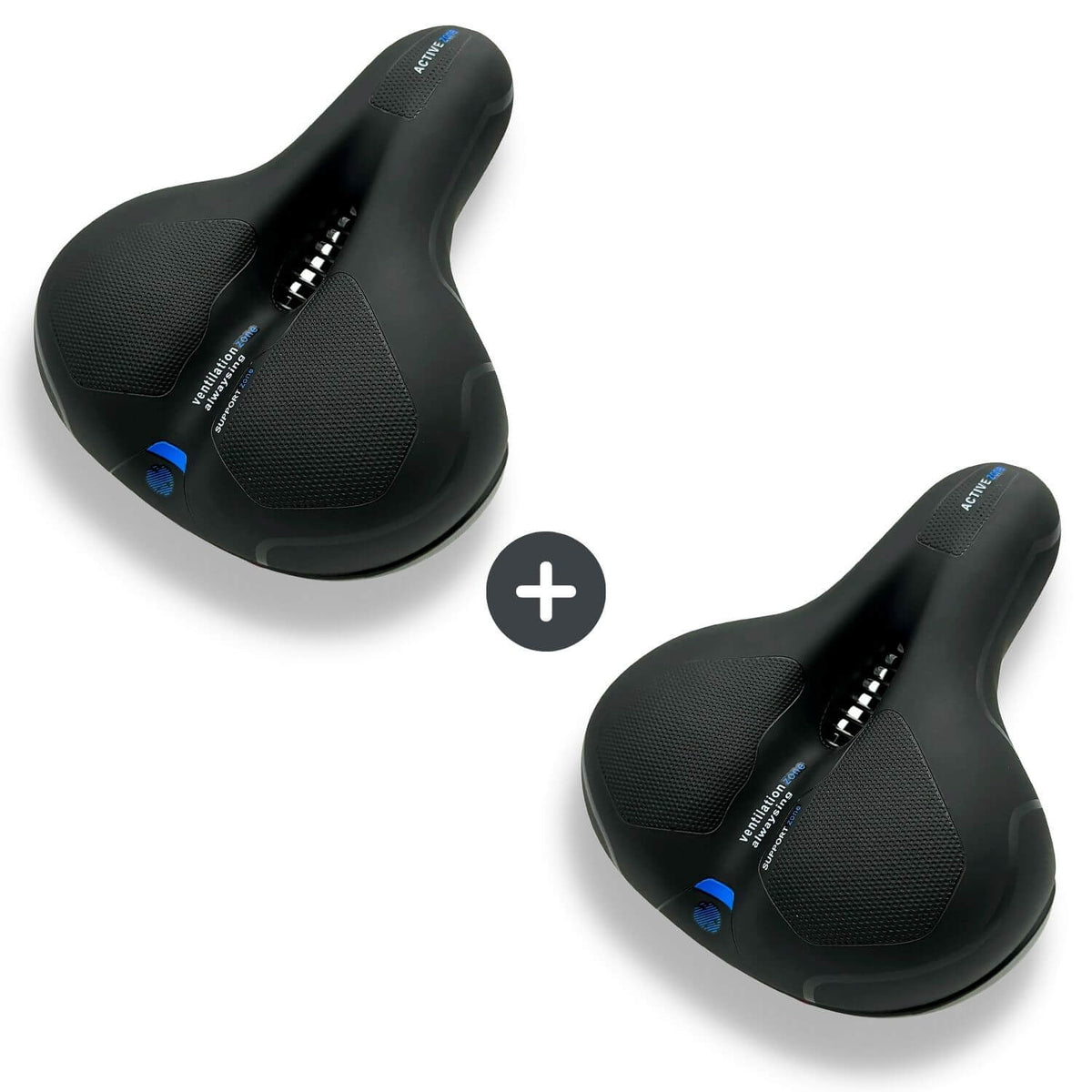 Lindegade | CloudComfort Pro Cykelsæde | Trykaflastende Memory Foam | Sort