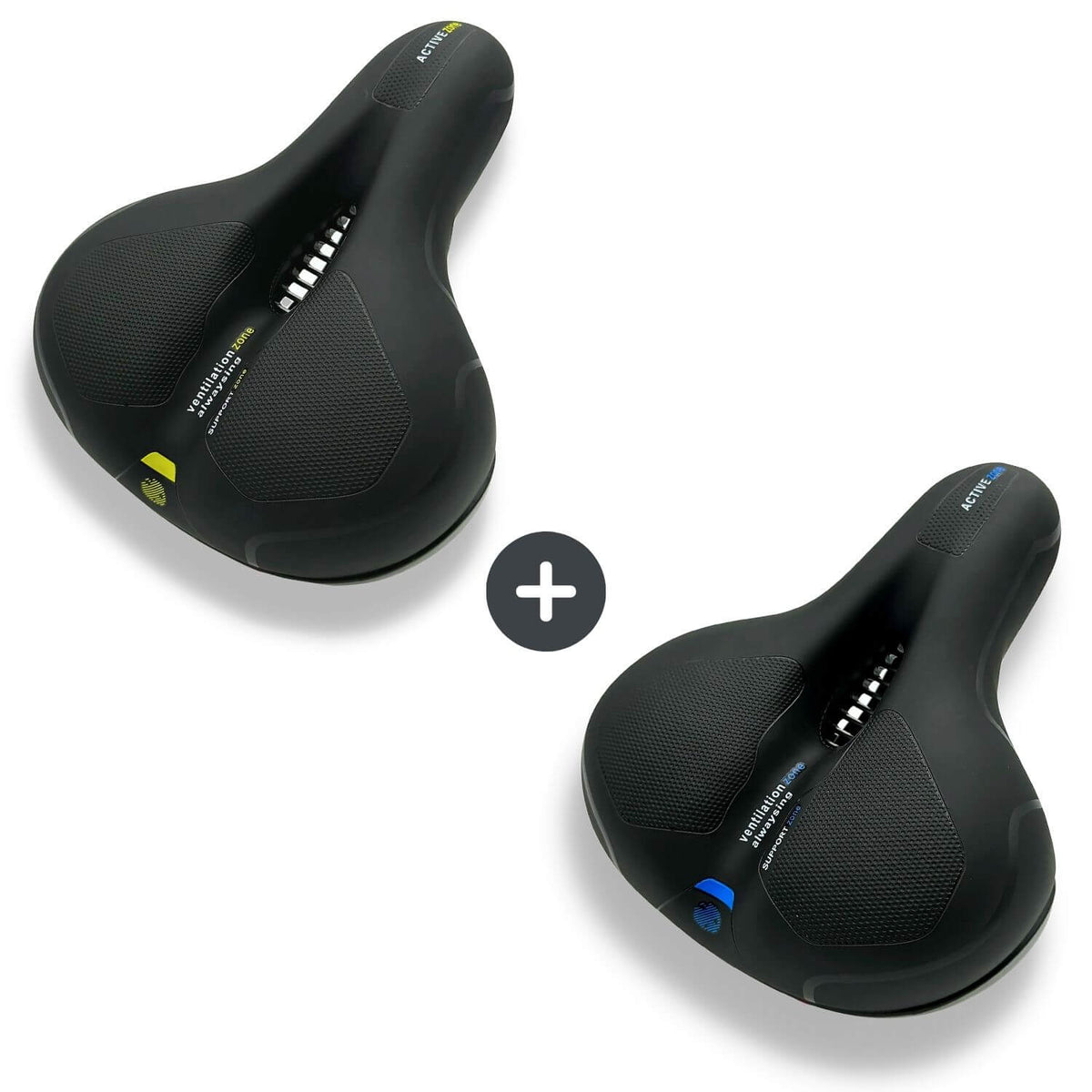Lindegade | CloudComfort Pro Cykelsæde | Trykaflastende Memory Foam | Sort