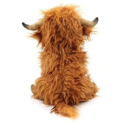Lindegade | Fluffy Highland Krammedyr – Blød Ko til Unge og Gamle