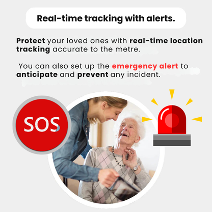 Lindegade | GPS Tracker til Ældre | Realtids Tracking, Vandtæt & Ingen Abonnementsgebyrer for Sindets Ro