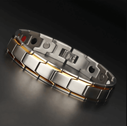 Lindegade | Magnetisk Sundhedsarmbånd | Rustfrit Stål med Energi Magneter