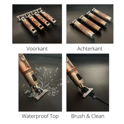 Lindegade Lindegade Skull Vintage Trimmer™ | Barbertrenden i år! - Genopladelig inklusiv vedhæftninger
