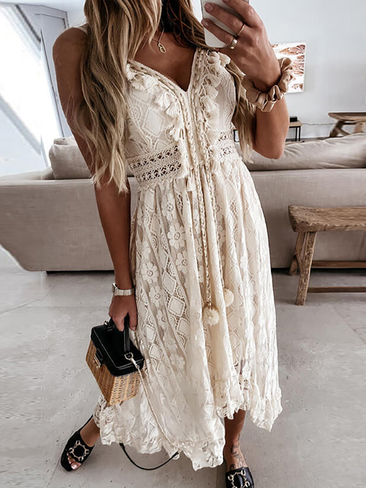 Lindegade Lindegade™ Sommer Mara Maxikjole | En elegant og chic kjole