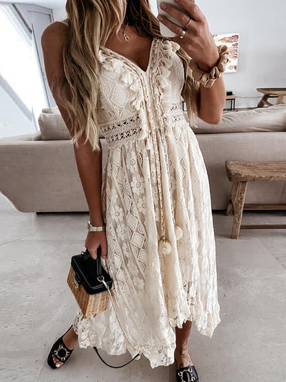 Lindegade Lindegade™ Sommer Mara Maxikjole | En elegant og chic kjole