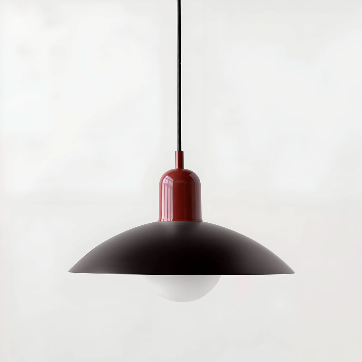 Lindegade | Moderne Macaron Bauhaus Pendelampe – Jernskærm