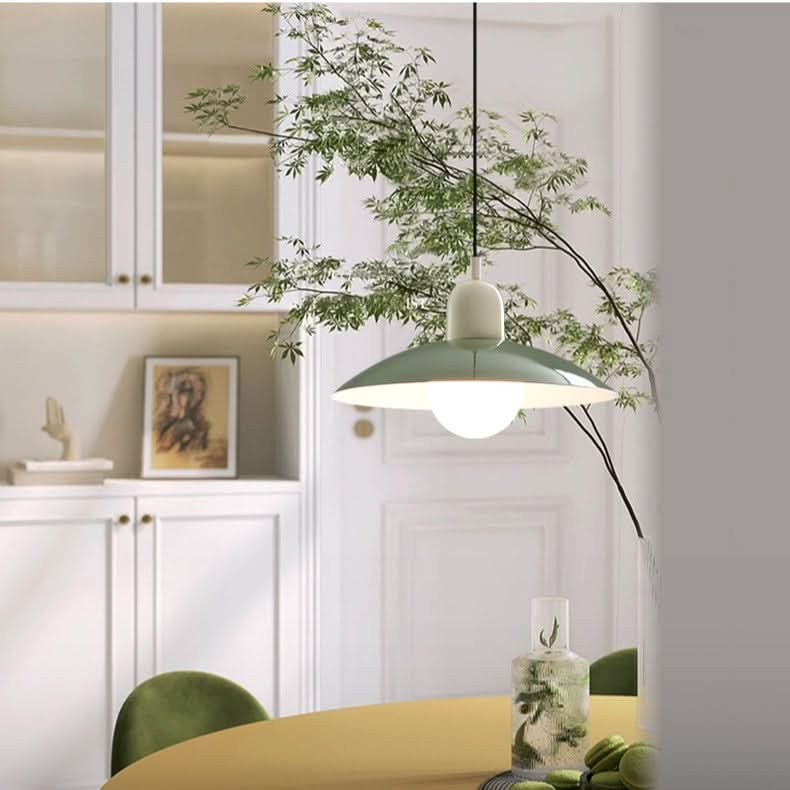 Lindegade | Moderne Macaron Bauhaus Pendelampe – Jernskærm