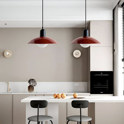 Lindegade | Moderne Macaron Bauhaus Pendelampe – Jernskærm