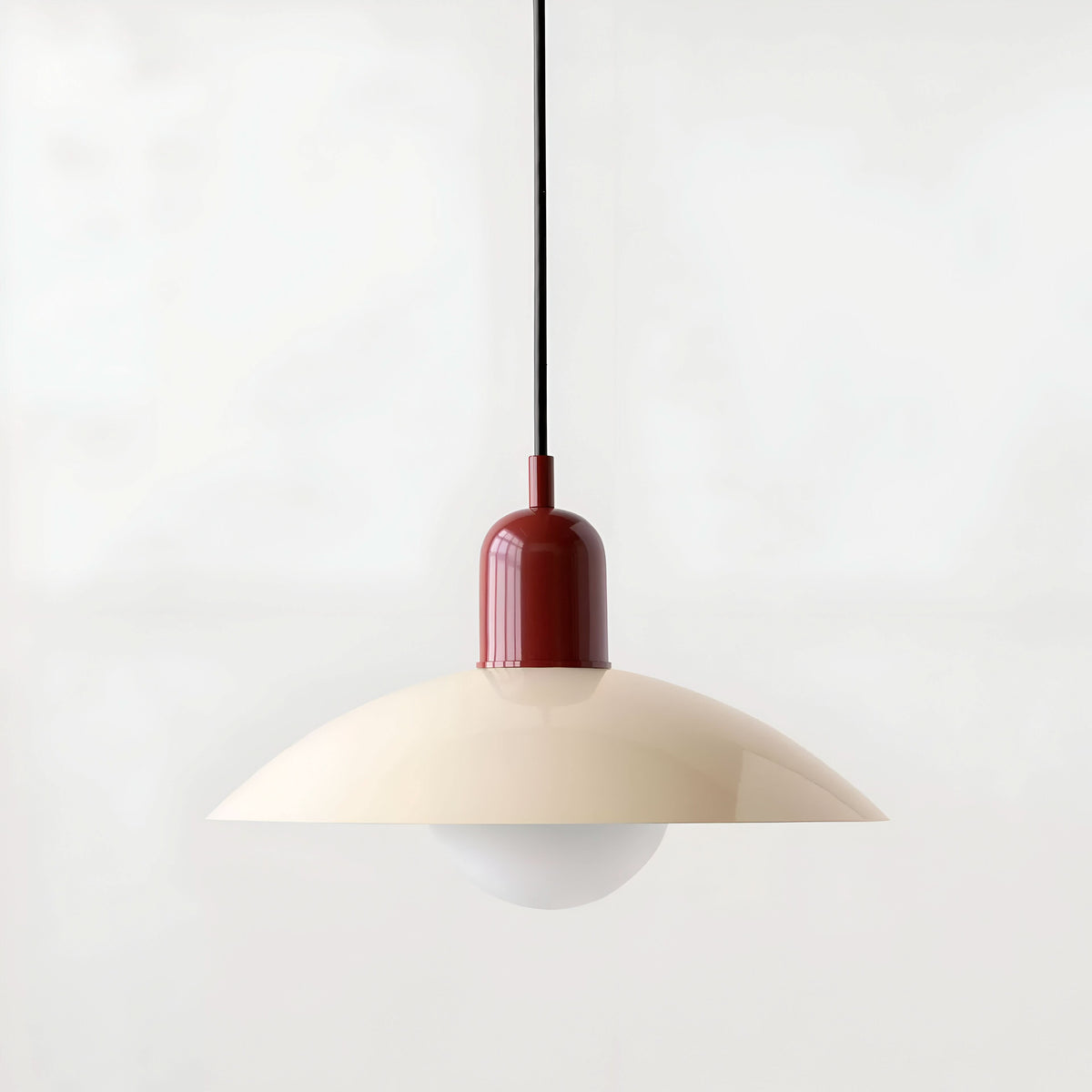 Lindegade | Moderne Macaron Bauhaus Pendelampe – Jernskærm