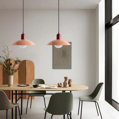 Lindegade | Moderne Macaron Bauhaus Pendelampe – Jernskærm