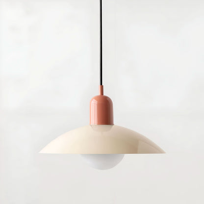 Lindegade | Moderne Macaron Bauhaus Pendelampe – Jernskærm