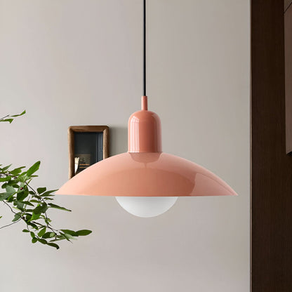 Lindegade | Moderne Macaron Bauhaus Pendelampe – Jernskærm