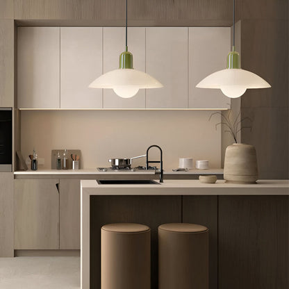 Lindegade | Moderne Macaron Bauhaus Pendelampe – Jernskærm