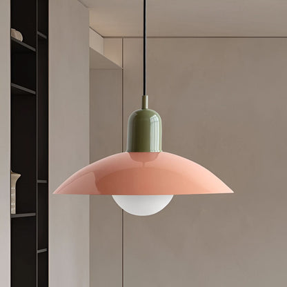Lindegade | Moderne Macaron Bauhaus Pendelampe – Jernskærm