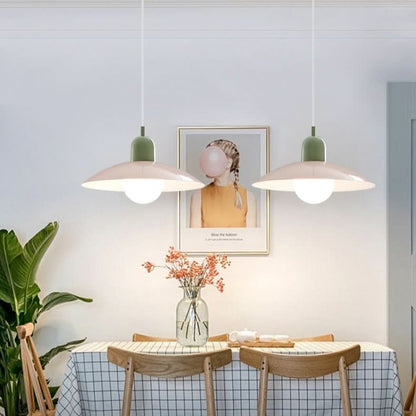 Lindegade | Moderne Macaron Bauhaus Pendelampe – Jernskærm